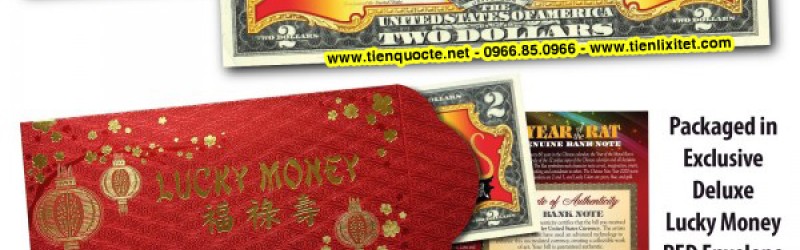 Tờ 2 USD lì xì hình con chuột hút khách dịp Tết Nguyên đán 2020